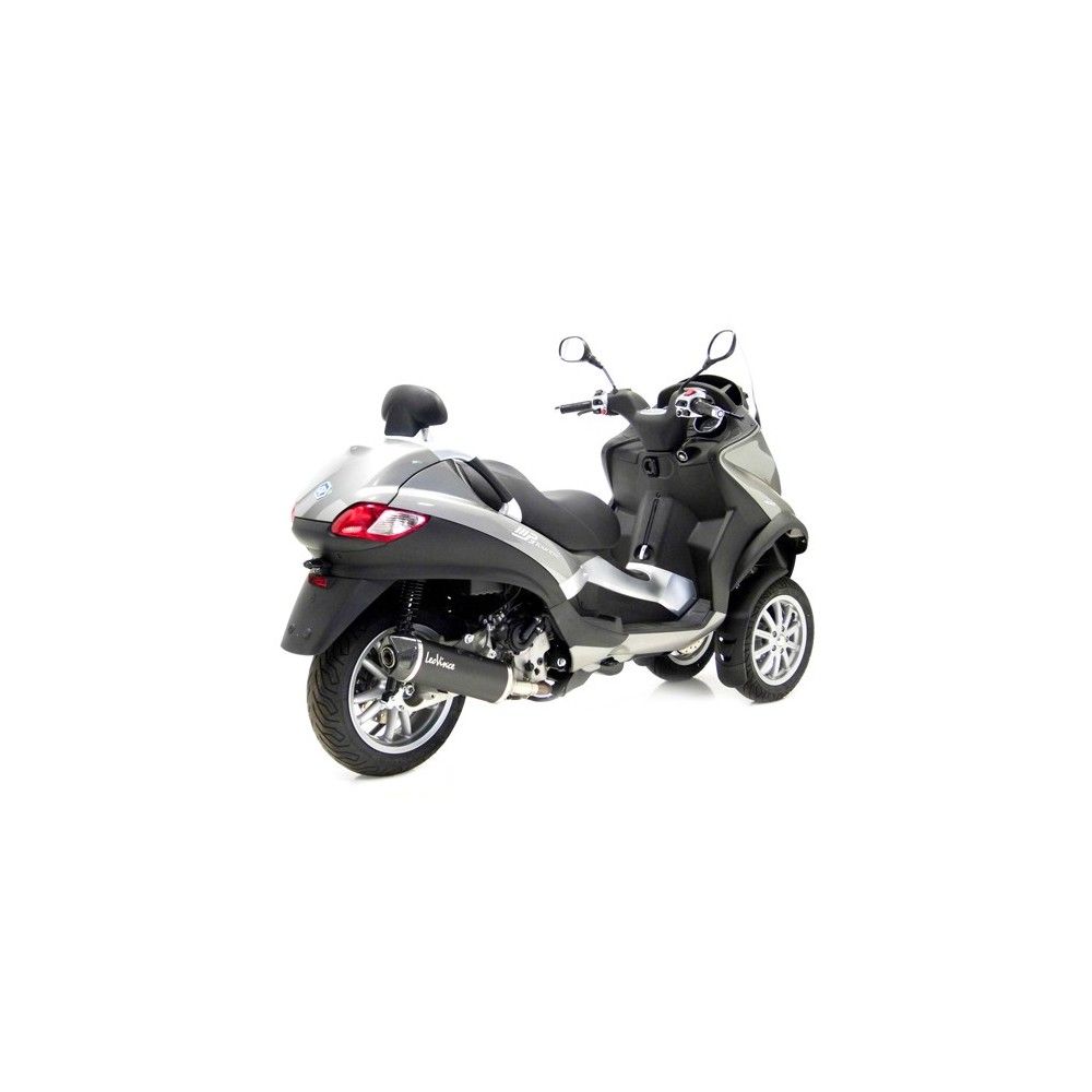 LEOVINCE PIAGGIO MP3 400 /  MP3 500 / 2007 2017 NERO INOX exhaust not approved 14005