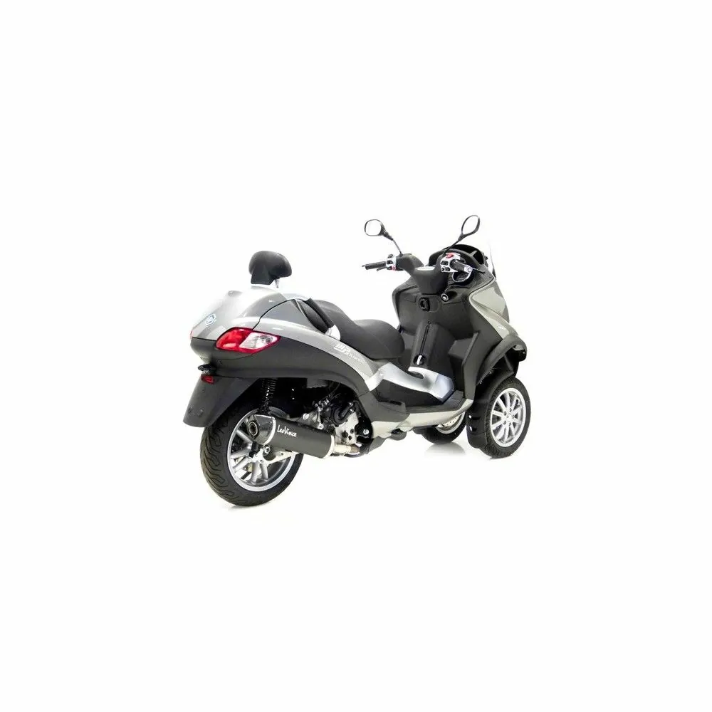 LEOVINCE PIAGGIO MP3 400 /  MP3 500 / 2007 2017 NERO INOX pot d'échappement NON HOM 14005