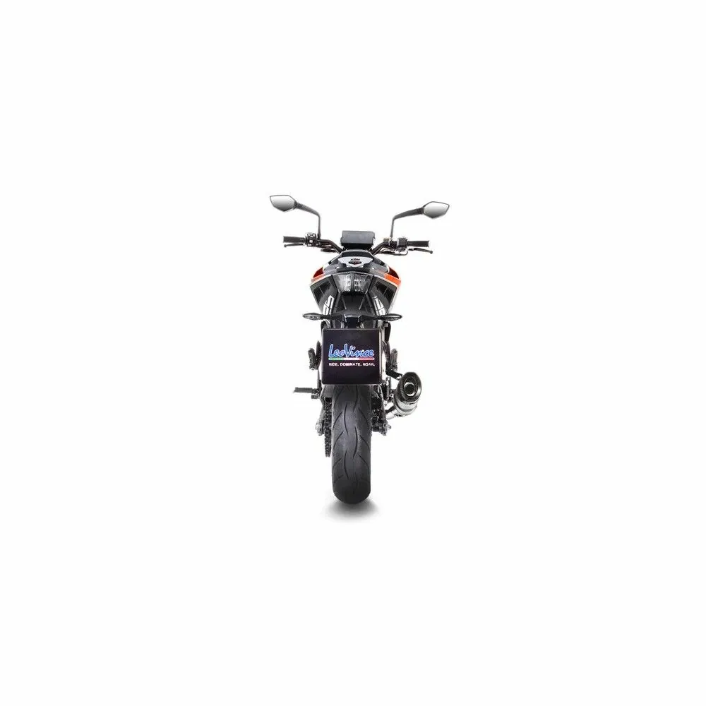 DESTOCK LEOVINCE KTM DUKE 125 / DUKE 390 / RC / 2017 2020 LV PRO INOX pot d'échappement non hom. 14183E