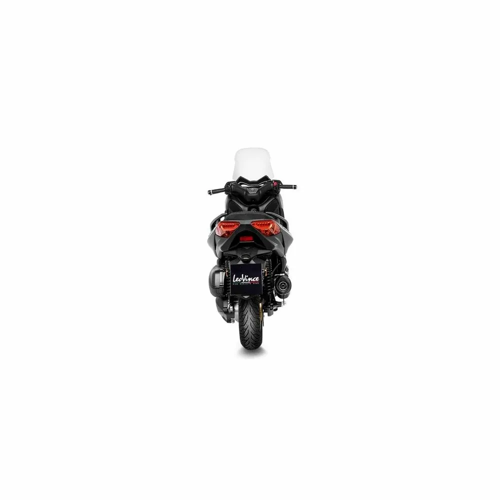 LEOVINCE YAMAHA X-MAX 300 / IRON MAX / 2021 2022 NERO INOX pot d'échappement NON HOM 14077
