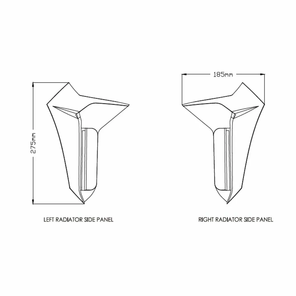 PUIG écopes de radiateur YAMAHA MT-07 / 2018 2020 ref 9730