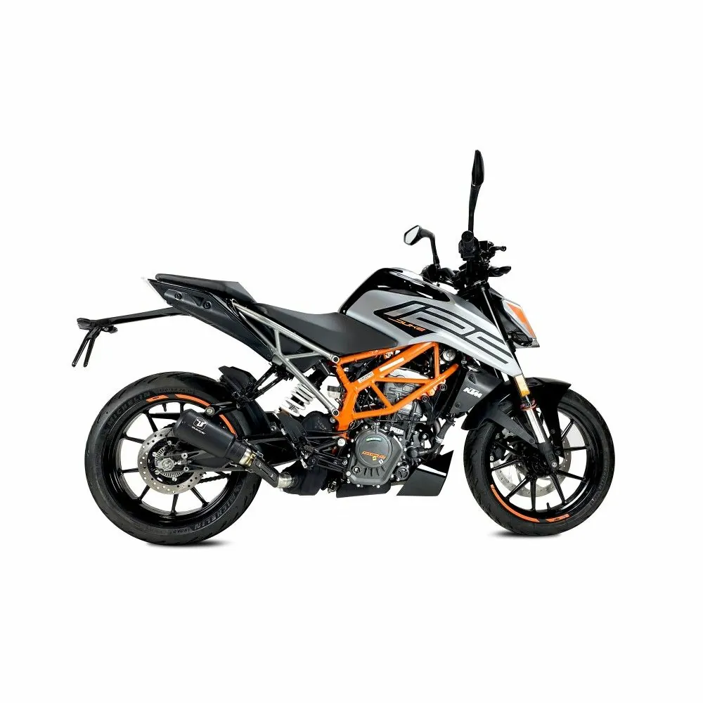 IXRACE KTM DUKE / RC / 125 / 390 / 2021 2024 MK2B BLACK Exhaust pipe AM3259SB - EURO5+