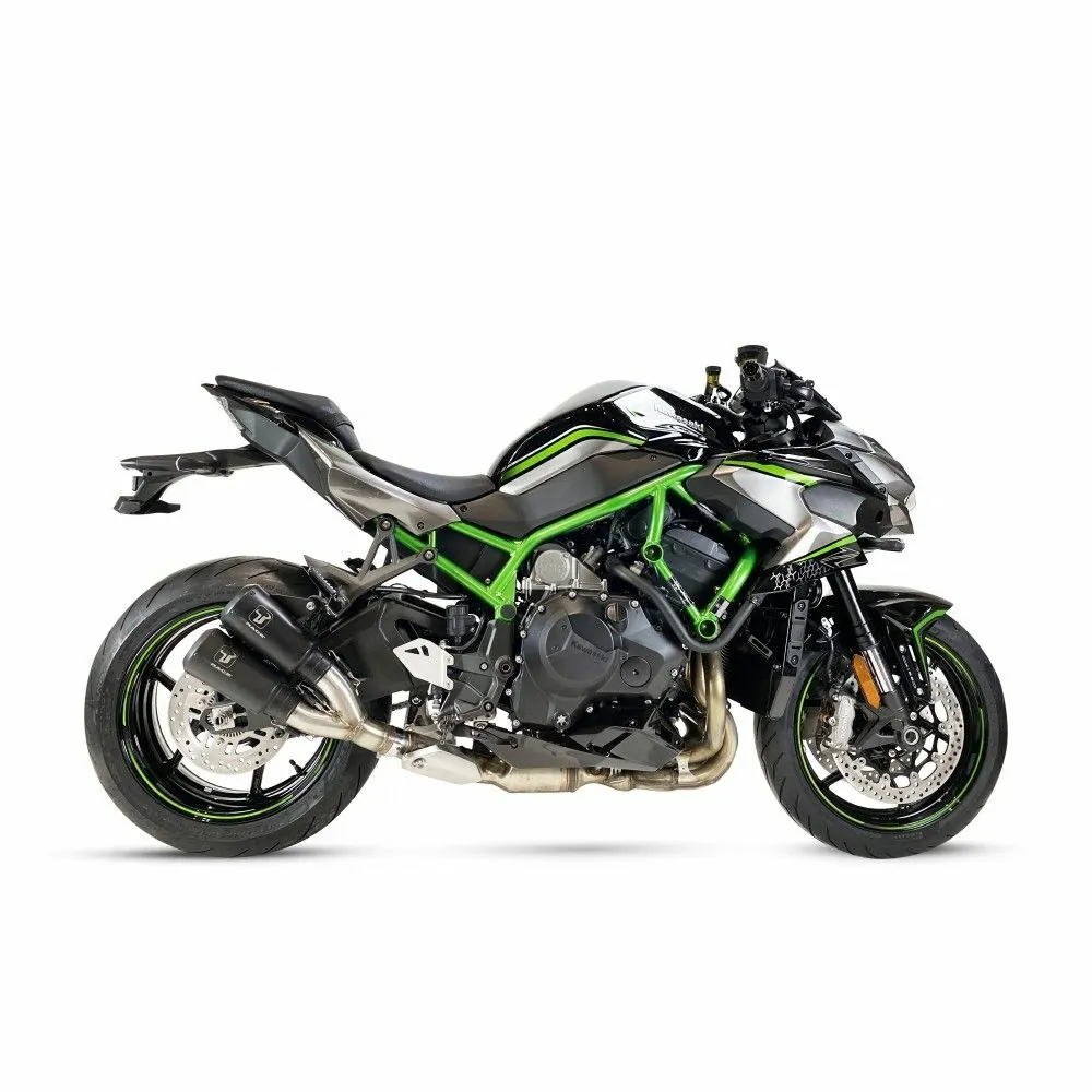 IXRACE KAWASAKI Z H2 / 2020 2026 MK2B BLACK Double Exhaust pipe AK7266SB NOT approved
