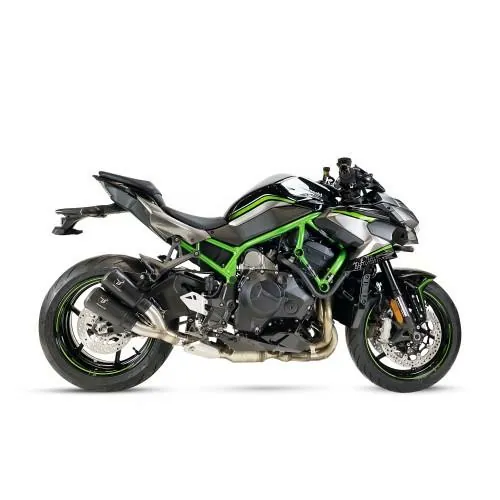 IXRACE KAWASAKI Z H2 / 2020 2026 Double Pot d'échappement pot MK2B BLACK AK7266SB - NON HOM