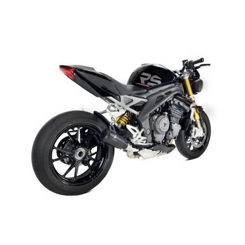 IXRACE TRIUMPH SPEED TRIPLE 1200 RS / 2020 2024 Pot d'échappement pot MK2B BLACK AT4270SB - NON HOM