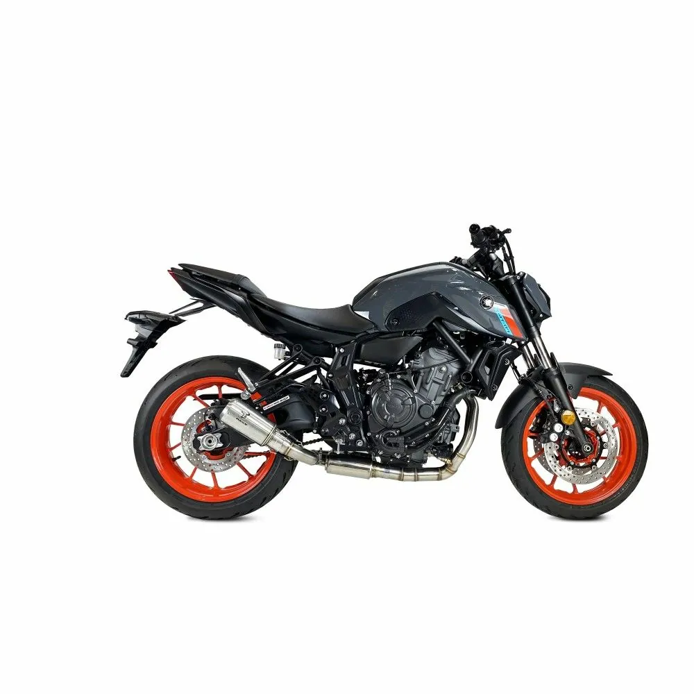 IXRACE YAMAHA MT 07 / 2021 2024 MK2 INOX complete line silencer AY9264S - EURO5+