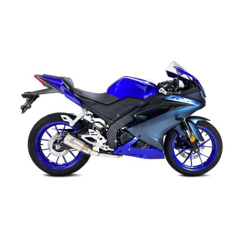 IXRACE YAMAHA XSR 125 / YZF / MT-125 / 2021 2026 MK2 INOX complete line silencer AY9240S - NOT APP