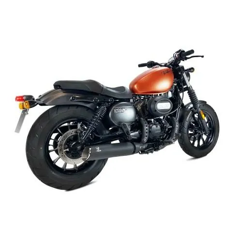 IXRACE HYOSUNG BOBBER 125 / 300 / 2018 2025 GAMME CUSTOM BLACK exhaust silencer AG4022SB - NOT app