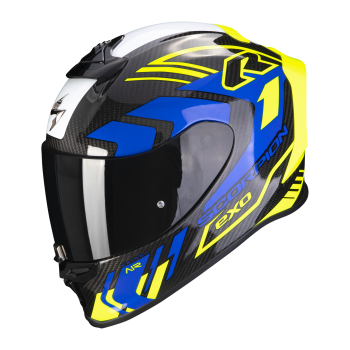 scorpion-casque-integral-racing-exo-r1-evo-carbon-air-supra-moto-scooter-noir-jaune-fluo-bleu