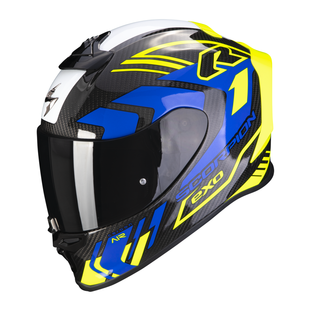 scorpion-casque-integral-racing-exo-r1-evo-carbon-air-supra-moto-scooter-noir-jaune-fluo-bleu