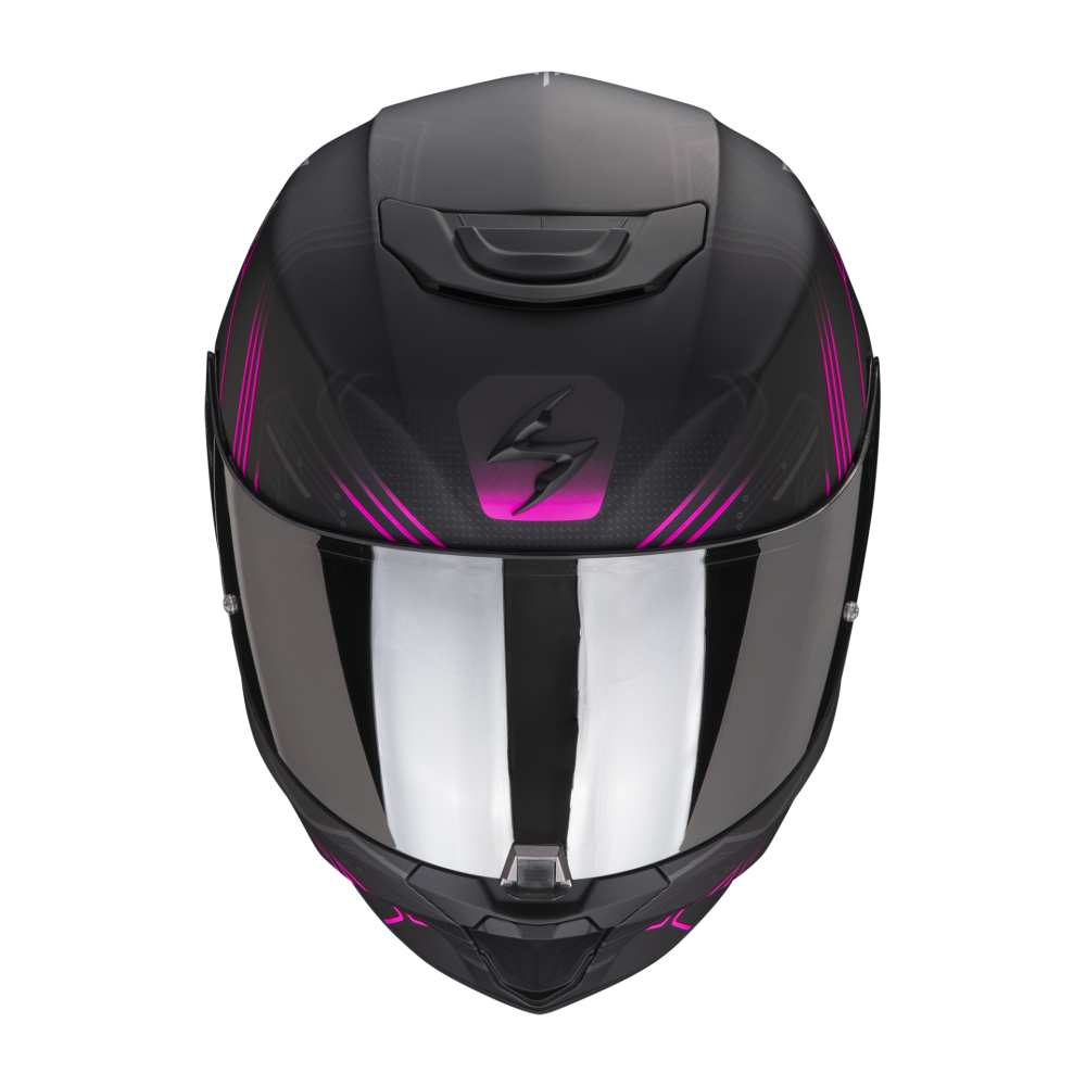 scorpion-casque-integral-exo-391-spada-moto-scooter-noir-mat-rose