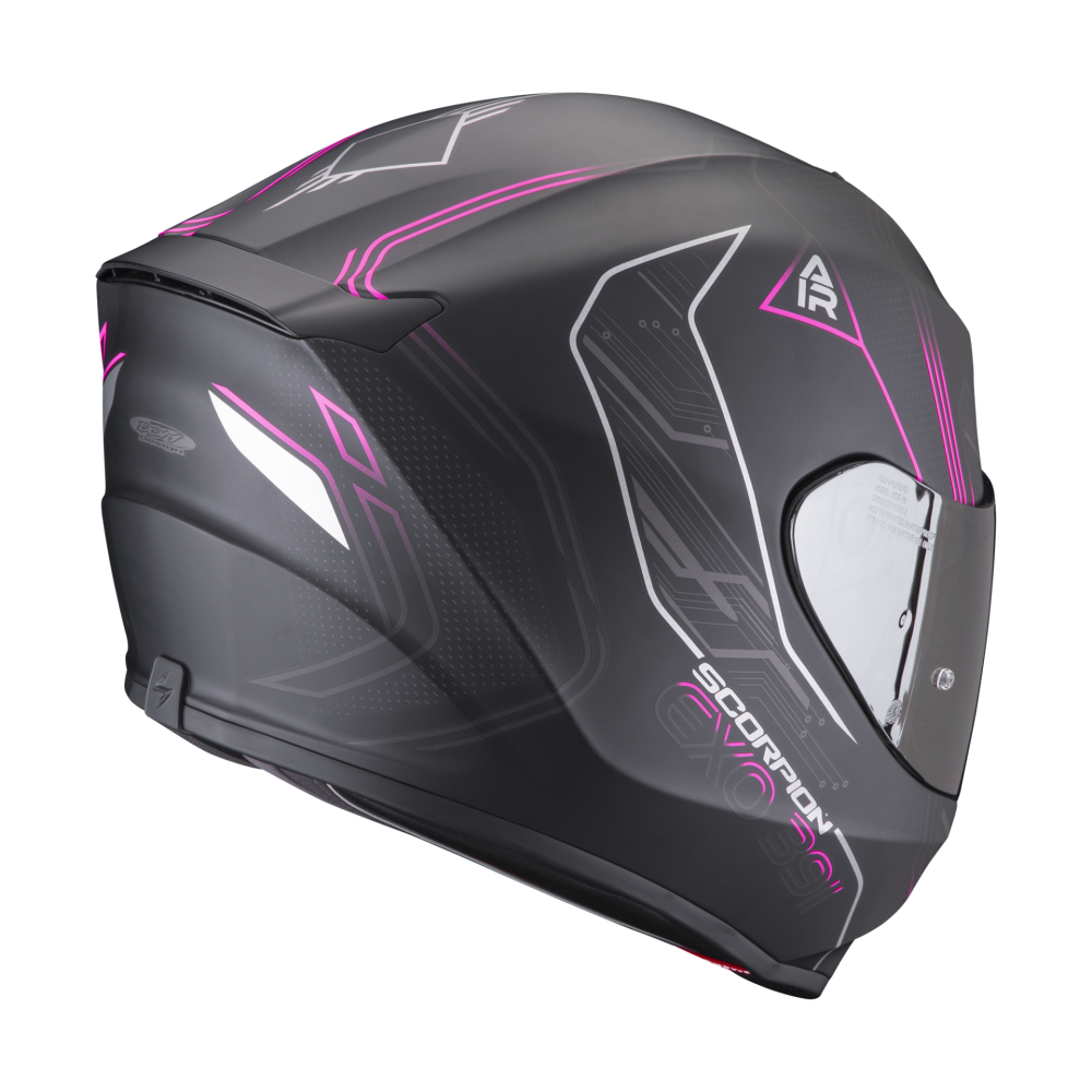 scorpion-casque-integral-exo-391-spada-moto-scooter-noir-mat-rose