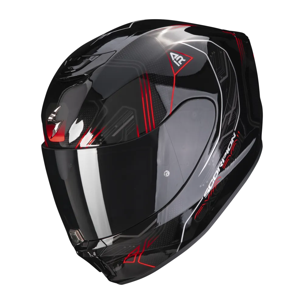 scorpion-casque-integral-exo-391-spada-moto-scooter-noir-rouge-fluo