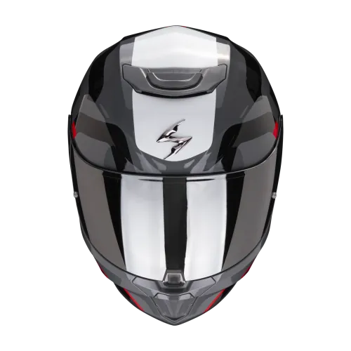 SCORPION casque intégral EXO-391 AROK moto scooter Gris Rouge Noir