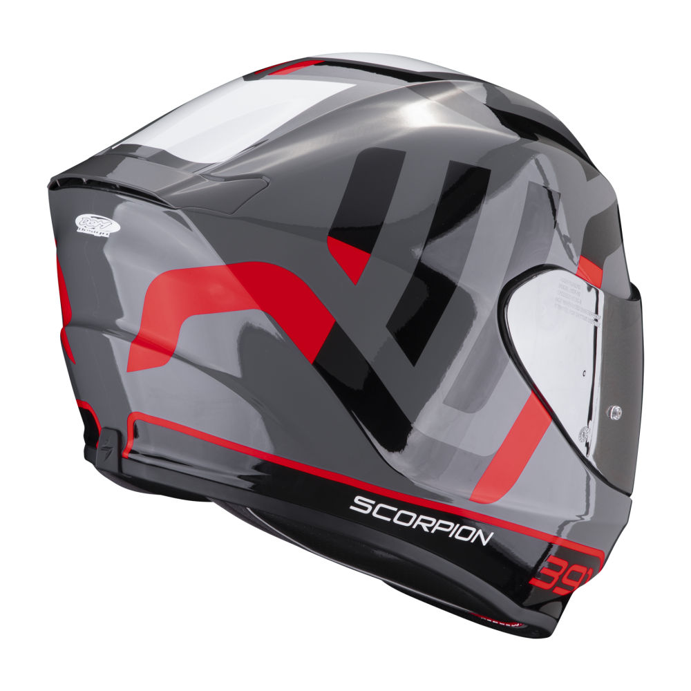 SCORPION helmet EXO-391 AROK fullface moto scooter Grey Red Black