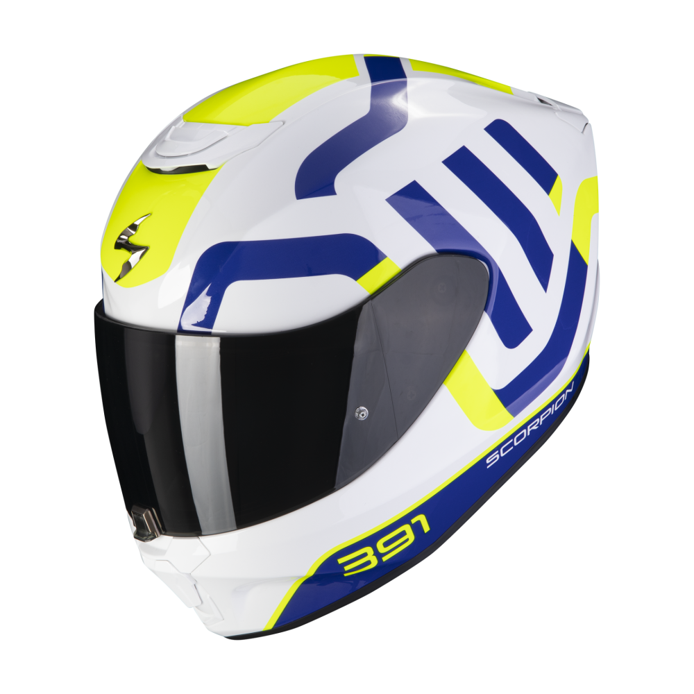 scorpion-casque-integral-exo-391-arok-moto-scooter-blanc-bleu-jaune-fluo