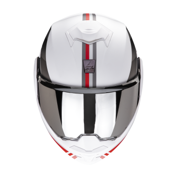scorpion-casque-modulaire-exo-tech-evo-genre-moto-scooter-blanc-mat-argent-rouge