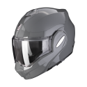 SCORPION flipback helmet EXO-TECH EVO SOLID moto scooter cement Grey