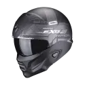scorpion-casque-modulaire-street-fight-exo-combat-ii-xenon-moto-scooter-noir-mat-blanc