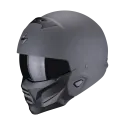 SCORPION casque modulaire EXO-COMBAT II GRAPHITE moto scooter Gris foncé