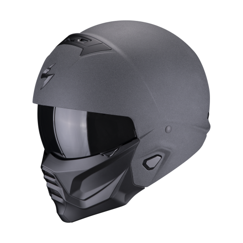 SCORPION modular helmet EXO-COMBAT II GRAPHITE moto scooter dark Gray