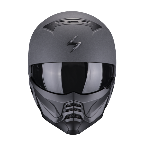 SCORPION modular helmet EXO-COMBAT II GRAPHITE moto scooter dark Gray