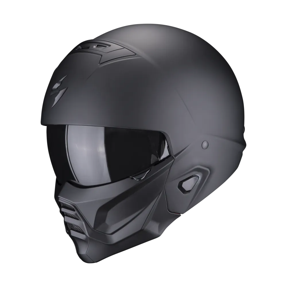 scorpion-casque-modulaire-street-fight-exo-combat-ii-solid-moto-scooter-noir-mat