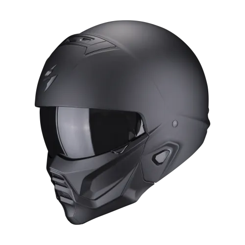 SCORPION casque modulaire EXO-COMBAT II SOLID moto scooter Noir mat