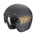 SCORPION helmet BELFAST EVO NEVADA jet moto scooter matt Black Gold