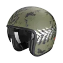 SCORPION helmet BELFAST EVO NEVADA jet moto scooter matt Green Silver