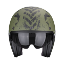 SCORPION casque jet BELFAST EVO NEVADA moto scooter Vert mat Argent