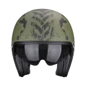 SCORPION helmet BELFAST EVO NEVADA jet moto scooter matt Green Silver