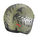 SCORPION casque jet BELFAST EVO NEVADA moto scooter Vert mat Argent