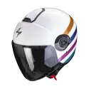 scorpion-casque-jet-exo-city-ii-mall-moto-scooter-blanc-rose-vert