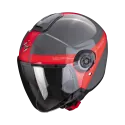 SCORPION helmet EXO-CITY II SHORT jet moto scooter Grey Red