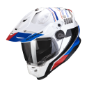SCORPION casque cross ADF-9000 AIR DESERT moto scooter Blanc Bleu Rouge