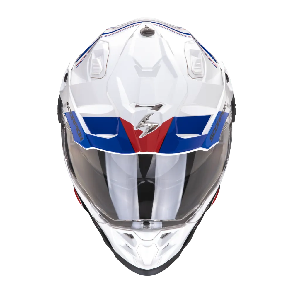 SCORPION casque cross ADF-9000 AIR DESERT moto scooter Blanc Bleu Rouge