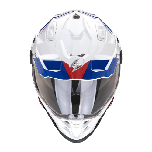 SCORPION casque cross ADF-9000 AIR DESERT moto scooter Blanc Bleu Rouge