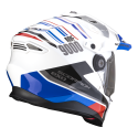SCORPION casque cross ADF-9000 AIR DESERT moto scooter Blanc Bleu Rouge