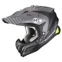 SCORPION helmet cross VX-22 AIR ARES moto scooter matt Black Silver