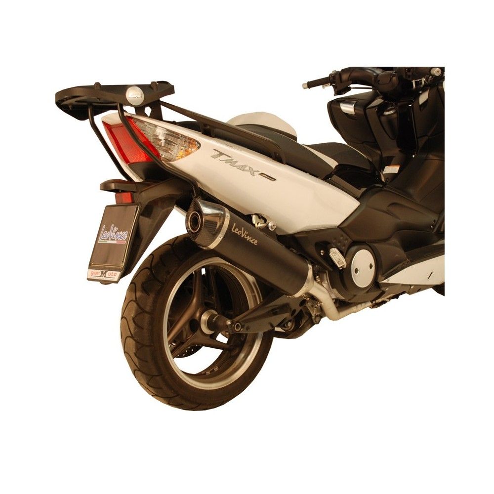 LEOVINCE Yamaha 500 T MAX / 2008 2011 NERO BLACK EVO II full system silencer not CE approved 14013