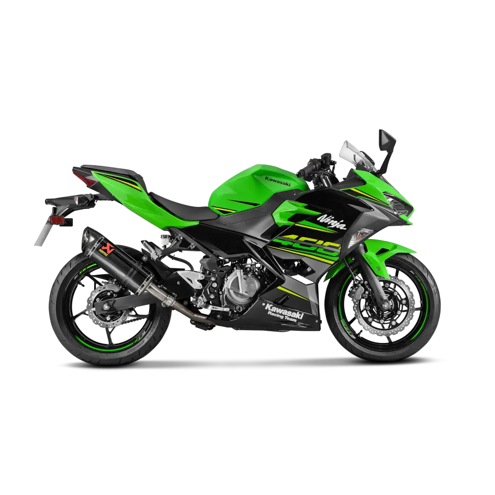 AKRAPOVIC KAWASAKI Z 400 / NINJA 400 / 500 / 2018 2024 CARBONE exhaust silencer muffler NOT approved SLIP-ON 1811-3515