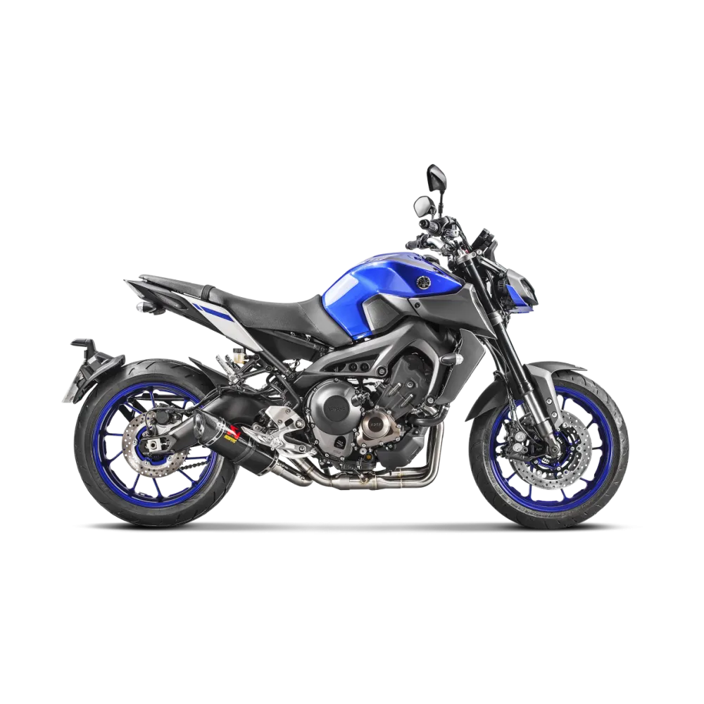 akrapovic yamaha mt09 xsr 900 2014 2021 racing full system carbon silencer not approved 1810 2216