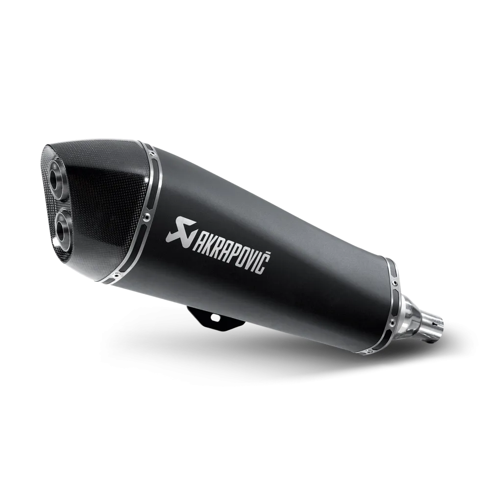 AKRAPOVIC Piaggio MP3 500 & 500 LT 2008 2016 pot d'échappement INOX NOIR SLIP-ON 1811-2576