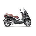 AKRAPOVIC Piaggio MP3 500 & 500 LT 2008 2016 pot d'échappement INOX NOIR SLIP-ON 1811-2576