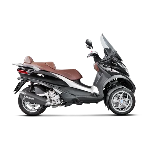 AKRAPOVIC Piaggio MP3 500 & 500 LT 2008 2016 pot d'échappement INOX NOIR SLIP-ON 1811-2576