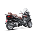 AKRAPOVIC Piaggio MP3 500 & 500 LT 2008 2016 pot d'échappement INOX NOIR SLIP-ON 1811-2576