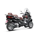 AKRAPOVIC Piaggio MP3 500 & 500 LT 2008 2016 pot d'échappement INOX NOIR SLIP-ON 1811-2576