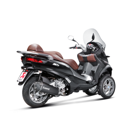 AKRAPOVIC Piaggio MP3 500 & 500 LT 2008 2016 pot d'échappement INOX NOIR SLIP-ON 1811-2576
