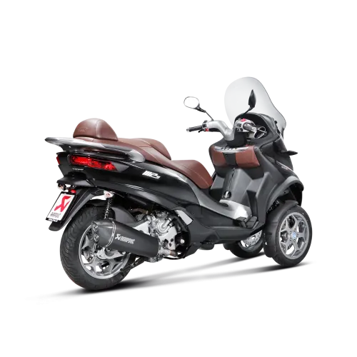 AKRAPOVIC Piaggio MP3 500 & 500 LT 2008 2016 pot d'échappement INOX NOIR SLIP-ON 1811-2576